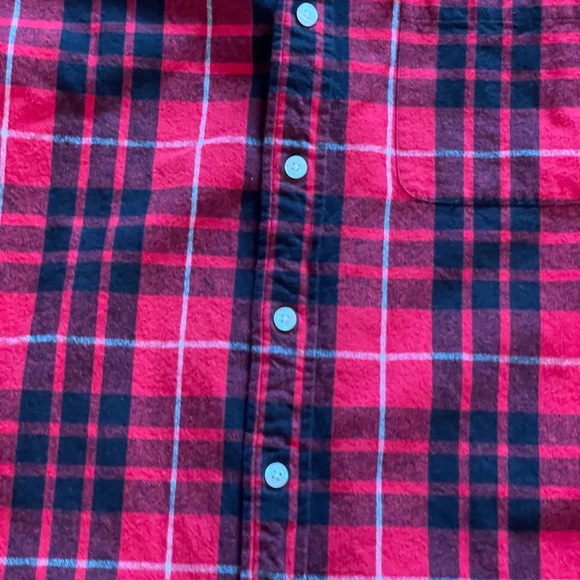 Men’s Polo Jeans Co Ralph Lauren Red and Black Plaid Flannel Shirt Size M - Picture 4 of 11